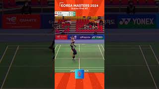 QF WS Korea Masters 2024 Putri KW vs Sim Yu jin shorts badminton [upl. by Othilia]