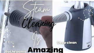 I HAVE A STEAM CLEANER  DEEP CLEANING WITH STEAM STEAM CLEANING  STEAM CLEANING 2024cleanwithme [upl. by Quentin]