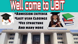 Admission criteria of UBIT 🎓 BS in CS and SE quotUniversity of Karachi [upl. by Atilrac659]