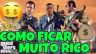 COMO FICAR MUITO RICO NO GTA 5  ANTES E DEPOIS DE ZERAR [upl. by Etnoj211]