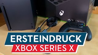 Xbox Series X Unboxing Ersteindruck zu Konsole Controller amp Zubehör [upl. by Oguh]