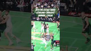 Celtics SNAP Cleveland Cavaliers RecordSetting Winning Streak bostonceltics clevelandcavaliers [upl. by Francoise41]