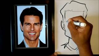 How To Draw A Caricature Using Easy Basic Shapes [upl. by Aldwon]