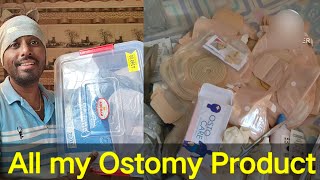 All necessary Ostomy products  Ostomy product which we must keep  Indian Ostomy boy ostomylife [upl. by Aerehs]