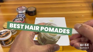 Best Hair Pomades  Wise Barbers Top Picks [upl. by Ezitram611]