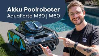 Das haben wir nicht erwartet Akku Poolroboter im Test  AquaForte M30 amp M60 [upl. by Adiari]