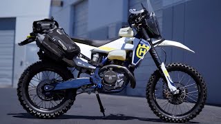 2023 HUSQVARNA FE 450  UNICORN DUALSPORT ADVENTURE BIKE BUILD [upl. by Aneelas]