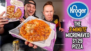 Should You Buy This 3Minute Microwavable Pizza That Costs 129 From Kroger [upl. by Oiramad936]