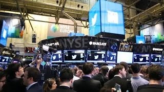 Twitter IPOs Amidst the Chaos of the NYSE Floor [upl. by Angela443]