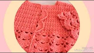 Abrigo para niñas tejido a crochet  paso a paso [upl. by Ennahgem]