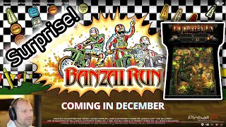 Vertical Playfield Surprise 🎮 Reacting to the Banzai Run Pinball FX Announcement [upl. by Aneekahs6]