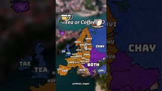 Tea or Coffee ☕ tea coffee map mapper [upl. by Anitnelav]