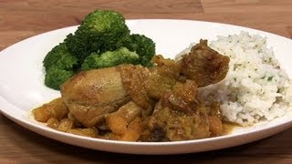 Drumsticks met abrikozensaus en broccoli en rijst  recept [upl. by Wieche]