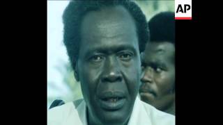 UNUSED 14 2 81 UGANDAN PRESIDENT MILTON OBOTE GIVES PRESS CONFERENCE [upl. by Berlin]