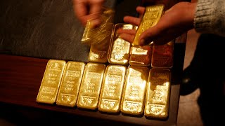 Gold prices surge to record highs overnight [upl. by Nissa]