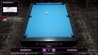 SHERWOOD vs SANDOVAL  WBCA 9 BALL 2024  TABLE 3  EvoSports [upl. by Song]