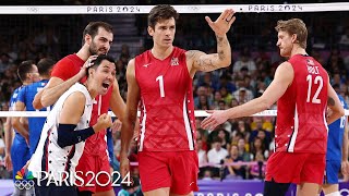 Team USA clinches a record SIXTH mens volleyball medal with bronze at Paris Olympics  NBC Sports [upl. by Jollanta472]