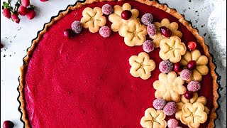 Let’s Make a Cranberry Tart❣️ [upl. by Hanzelin]