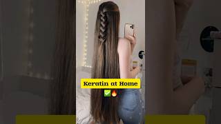 Keratin at Home 🔥✅ shorts hair [upl. by Yaresed484]