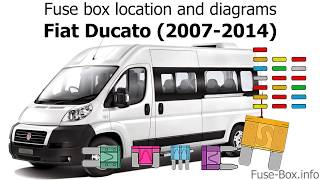 Fuse box location and diagrams Fiat Ducato 20072014 [upl. by Kaitlynn]