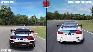 Automobilista 2 vs Assetto Corsa Competizione BMW M4 GT4 Comparison [upl. by Ylenaj773]