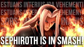 ESTUANS INTERIUS IRA VEHEMENTI  SEPHIROTH in Smash Reveal Reaction [upl. by Bazar]