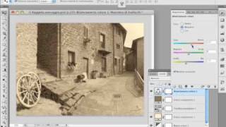 Corso Photoshop  Come invecchiare una fotografia in modo professionale tutorial Italiano [upl. by Gabbie]