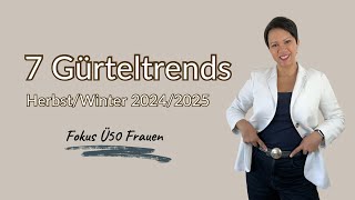 7 angesagte Gürtel im HerbstWinter 20242025 [upl. by Elatsyrc]