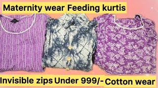 Maternity dresses from Flipkart Flipkart Haul Feeding kurtas must try maternitywear viralvideo [upl. by Neumann]