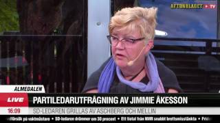 Almedalen 2017 Jimmie Åkesson Förnedrar Lena Melin [upl. by Zola]