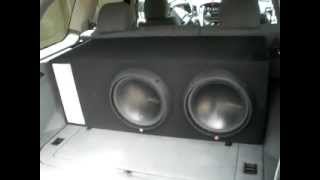 2 rockford fosgate 2010 t1s alpine mrp m1000s [upl. by Yarak486]