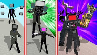 EVOLUTION of NEW UPGRADED TV MAN TITAN All Forms  TABS  Totally Accurate Battle Simulator [upl. by Rheinlander]