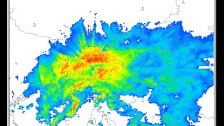 Radarska slika padavin nad Slovenijo 1 januar  30 junij 2015 [upl. by Aicilihp346]