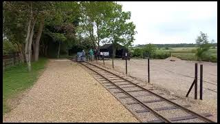 HSNGR Greenwood and Batley loco being driven along the track at Blythburgh Station by Neal Davis [upl. by Hellman]