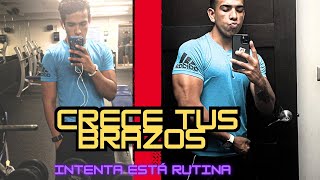 AUMENTA el tamaño de TUS BRAZOS CON ESTA RUTINA  Rutina de PECHO TRICEPS Y HOMBRO [upl. by Nnylaehs768]