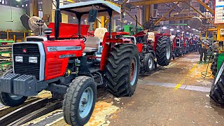 Massey Ferguson Tractor 385 Production Factory 60 years old  SkilledHands10 [upl. by Paluas]