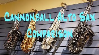 Cannonball Alto Sax Comparison Vintage Reborn 25th Anniversary Sceptyr A4 B [upl. by Greenwald]