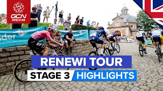 Muur van Geraardsbergen Provides Late Drama  Renewi Tour 2023 Highlights  Stage 3 [upl. by Hennebery]