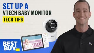 Setting Up a VTech Baby Monitor  Tech Tips from Best Buy [upl. by Nagap]