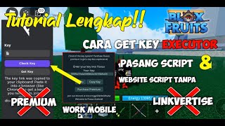 TUTORIAL CARA GET KEY EXECUTOR DAN CARA PASANG SCRIPT TERBARU UNTUK MOBILE [upl. by Grearson]