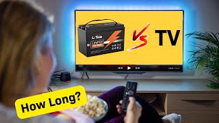 How Long Can a 12V Battery Run a TV  12V 100Ah Lithium [upl. by Aiouqes397]