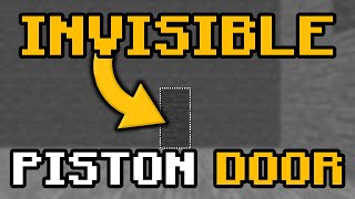 INVISIBLE 1x2 PISTON DOOR MINECRAFT 121  BLOCK BY BLOCK TUTORIAL [upl. by Nawad]