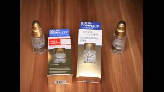 Lacura Aqua Complete Hyaluronic Gel Review amp Comparison ALDI [upl. by Vanthe]