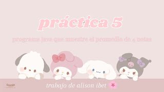 Programa en java que calcule el promedio de 4 notas de un alumno y muestre si aprobo o reprobo 🎀 [upl. by Atiuqin]