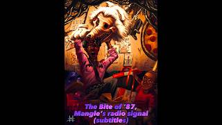 The BITE OF ‘87  Mangle’s radio signal with subtitles 🦊🧠 fnaf fnaf2 mangle shorts [upl. by Hinda]