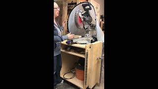 Miter saw dust collection How to set up a simple system that is incredibly effective [upl. by Brina]