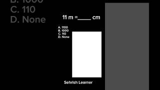 How to convert meter into Centimeter maths nts english ntstest mathequation solvedmcqs [upl. by Thorlie481]