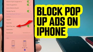 How To Block Ads amp Pop Ups on iPhone Using Safari [upl. by Ettevi]