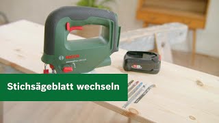 Bosch Stichsägen – Sägeblatt wechseln [upl. by Nefets]