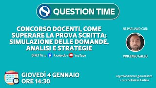 Concorso docenti come superare la prova scritta simulazione delle domande Analisi e strategie [upl. by Rayle926]